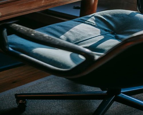 Cozy workspace with natural lighting and an ergonomic chair